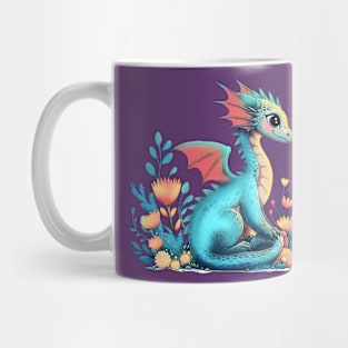 Turquoise dragon Mug